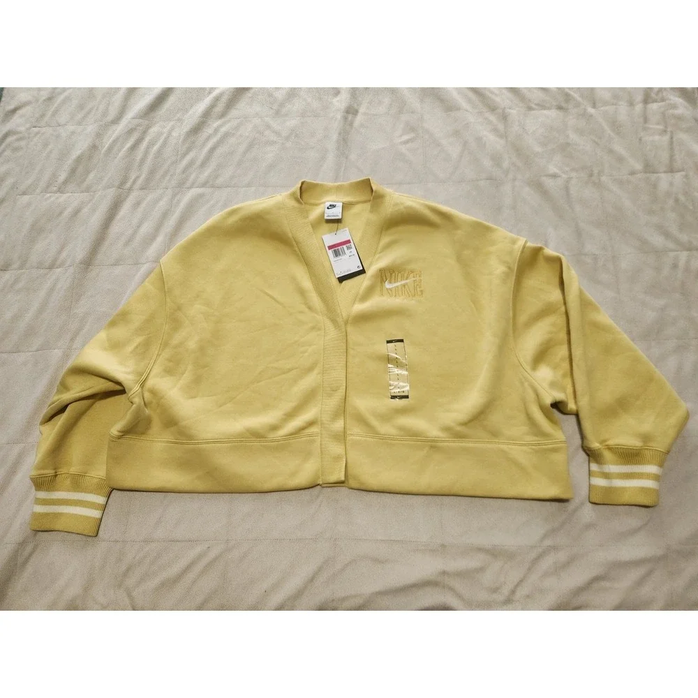 NWT Nike Sportswear Phoenix Fleece Women's Cardigan Size Large Cropped Oversized